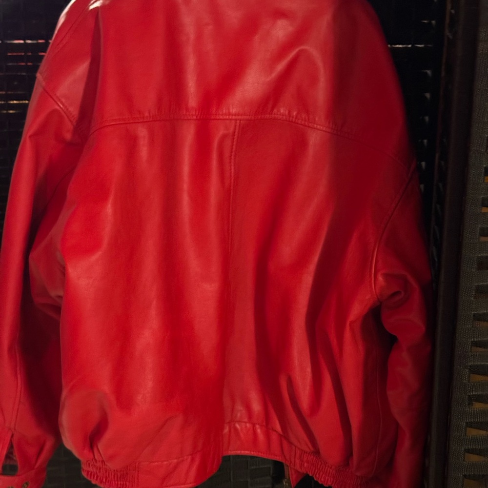Red Bomber Jacket
